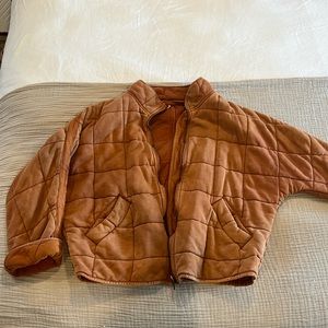 Free People Dolman Quilted Knit Jacket